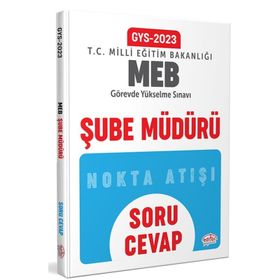2023 Milli Eğitim Bakanlığı GYS Şube Müdürü Soru Cevap - Editör Yayınları
