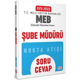 2023 Milli Eğitim Bakanlığı GYS Şube Müdürü Soru Cevap - Editör Yayınları