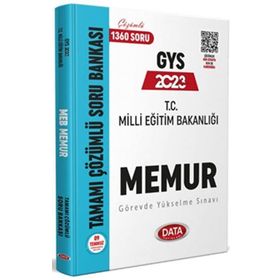 2023 Milli Eğitim Bakanlığı Memur GYS Tamamı Çözümlü Soru Bankası - Data Yayınları