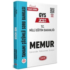 2023 Milli Eğitim Bakanlığı Memur GYS Tamamı Çözümlü Soru Bankası - Data Yayınları