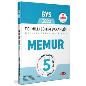 2023 Milli Eğitim Bakanlığı Memur Tamamı Çözümlü GYS 5 Deneme Sınavı - Data Yayınları