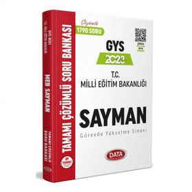 2023 Milli Eğitim Bakanlığı Sayman GYS Tamamı Çözümlü Soru Bankası - Data Yayınları