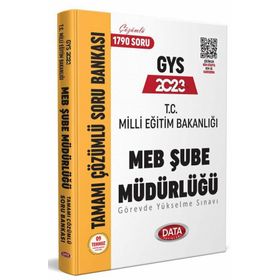 2023 Milli Eğitim Bakanlığı Şube Müdürlüğü Tamamı Çözümlü GYS Soru Bankası - Data Yayınları