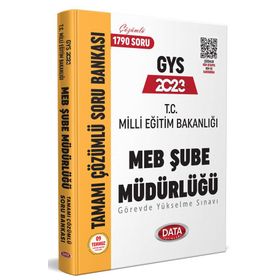 2023 Milli Eğitim Bakanlığı Şube Müdürlüğü Tamamı Çözümlü GYS Soru Bankası - Data Yayınları