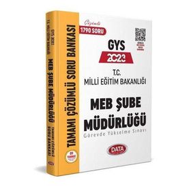 2023 Milli Eğitim Bakanlığı Şube Müdürlüğü Tamamı Çözümlü GYS Soru Bankası - Data Yayınları