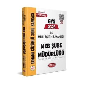 2023 Milli Eğitim Bakanlığı Şube Müdürlüğü Tamamı Çözümlü GYS Soru Bankası - Data Yayınları