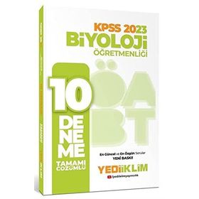 2023 ÖABT Biyoloji Öğretmenliği Tamamı Çözümlü 10 Deneme - Yediiklim Yayınları