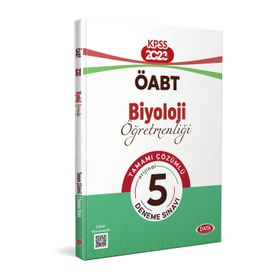 2023 ÖABT Biyoloji Öğretmenliği Tamamı Çözümlü 5 Deneme Sınavı - Data Yayınları