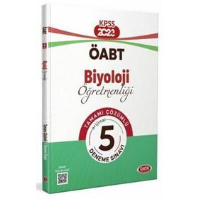 2023 ÖABT Biyoloji Öğretmenliği Tamamı Çözümlü 5 Deneme Sınavı - Data Yayınları