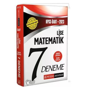 2023 ÖABT Lise Matematik 7 Deneme Çözümlü Pegem Akademi Yayınları