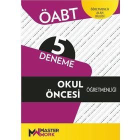 2023 ÖABT Okul Öncesi Öğretmenliği 5 Deneme MasterWork Yayınları
