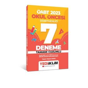 2023 ÖABT Okul Öncesi Öğretmenliği Tamamı Çözümlü 7 Deneme - Yediiklim Yayınları