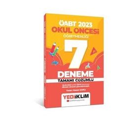 2023 ÖABT Okul Öncesi Öğretmenliği Tamamı Çözümlü 7 Deneme - Yediiklim Yayınları