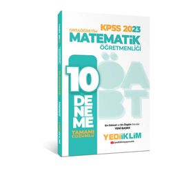2023 ÖABT Ortaöğretim Matematik Öğretmenliği Tamamı Çözümlü 10 Deneme - Yediiklim Yayınları