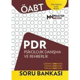 2023 ÖABT PDR Psikolojik Danışma ve Rehberlik Soru Bankası MasterWork Yayınları
