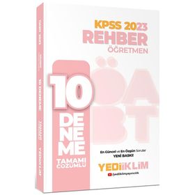 2023 ÖABT Rehber Öğretmen Tamamı Çözümlü 10 Deneme - Yediiklim Yayınları