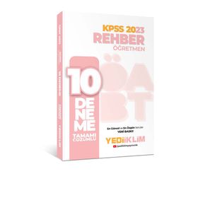 2023 ÖABT Rehber Öğretmen Tamamı Çözümlü 10 Deneme - Yediiklim Yayınları