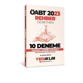 2023 ÖABT Rehber Öğretmen Tamamı Çözümlü 10 Deneme - Yediiklim Yayınları