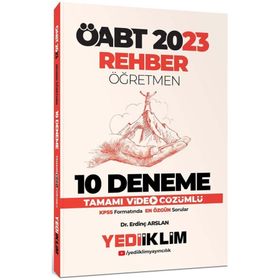 2023 ÖABT Rehber Öğretmen Tamamı Çözümlü 10 Deneme - Yediiklim Yayınları