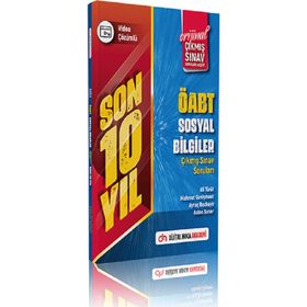 2023 ÖABT Sosyal Bilgiler Öğretmenliği Son 10 Yıl Orijinal Video Çözümlü Çıkmış Sınav Soruları Dijital Hoca Akademi Yayınları