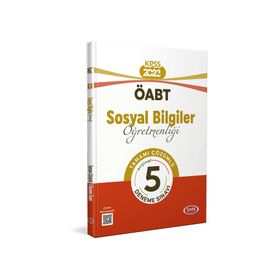 2023 ÖABT Sosyal Bilgiler Öğretmenliği Tamamı Çözümlü 5 Deneme Sınavı - Data Yayınları