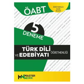 2023 ÖABT Türk Dili ve Edebiyatı Öğretmenliği 5 Deneme MasterWork Yayınları