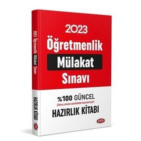 2023 Öğretmenlik Mülakat Sınavı Hazırlık Kitabı - Data Yayınları