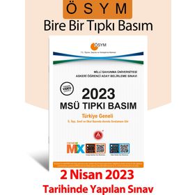 2023 ÖSYM MSÜ Tıpkı Basım Çıkmış Sorular Deneme Sınavı A Yayınları