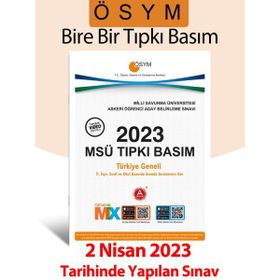 2023 ÖSYM MSÜ Tıpkı Basım Çıkmış Sorular Deneme Sınavı A Yayınları