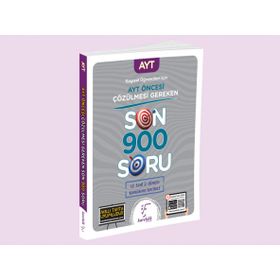 2023 Özel Baskı AYT Öncesi Çözülmesi Gereken Son 900 Soru Sayısal Öğrencileri için - Karekök Yayınları