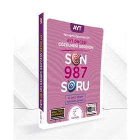 2023 Özel Baskı AYT Öncesi Çözülmesi Gereken Son 987 Soru Eşit Ağırlık Öğrencileri için - Karekök Yayınları