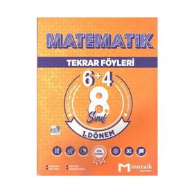2023 Özel Baskı LGS 8. Sınıf Matematik 1. Dönem 6 + 1 Tekrar Föyleri - Mozaik Yayınları