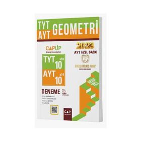 2023 Özel Baskı TYT AYT Geometri Deneme - Çap Yayınları