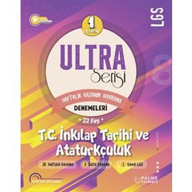 2023 Özel LGS 8. Sınıf T.C. İnkılap Tarihi ve Atatürkçülük 1. Dönem Ultra Serisi Denemeleri - Palme Yayınları