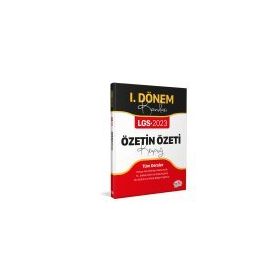 2023 Özel LGS I. Dönem Konuları Özetin Özeti Kitapçığı - Editör Yayınları