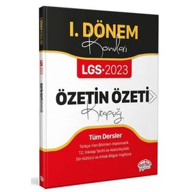 2023 Özel LGS I. Dönem Konuları Özetin Özeti Kitapçığı - Editör Yayınları
