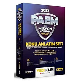 2023 PAEM ve Misyon Koruma Sınavlarına Hazırlık Konu Anlatım Seti - Yediiklim Yayınları