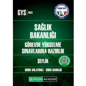 2023 Sağlık Bakanlığı Görevde Yükselme Sın. Haz. Şeflik Konu Anlatımlı Soru Bankası