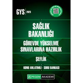 2023 Sağlık Bakanlığı Görevde Yükselme Sın. Haz. Şeflik Konu Anlatımlı Soru Bankası