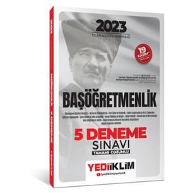2023 T.C. Millî Eğitim Bakanlığı Başöğretmenlik 5 Deneme Sınavı Tamamı Çözümlü - Yediiklim Yayınları