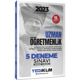 2023 T.C. Millî Eğitim Bakanlığı Uzman Öğretmenlik 5 Deneme Sınavı Tamamı Çözümlü - Yediiklim Yayınları