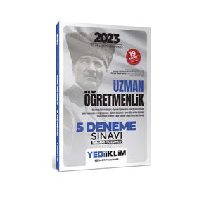 2023 T.C. Millî Eğitim Bakanlığı Uzman Öğretmenlik 5 Deneme Sınavı Tamamı Çözümlü - Yediiklim Yayınları