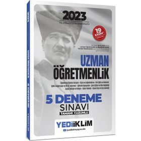 2023 T.C. Millî Eğitim Bakanlığı Uzman Öğretmenlik 5 Deneme Sınavı Tamamı Çözümlü - Yediiklim Yayınları