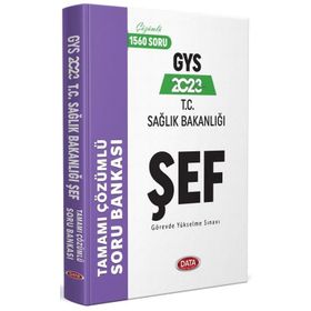2023 T.C. Sağlık Bakanlığı Şef Tamamı Çözümlü Soru Bankası - Data Yayınları