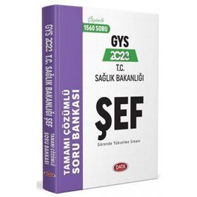 2023 T.C. Sağlık Bakanlığı Şef Tamamı Çözümlü Soru Bankası - Data Yayınları
