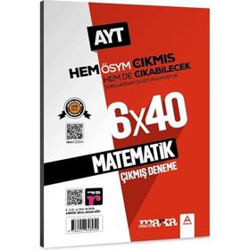 2023 Tamamı Video Çözümlü AYT Matematik ÖSYM Çıkmış ve Çıkabilecek Sorulardan Oluşturulmuş 6 Deneme Sınavı Marka Yayınları