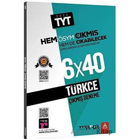2023 Tamamı Video Çözümlü TYT Türkçe ÖSYM Çıkmış ve Çıkabilecek Sorulardan Oluşturulmuş 6 Deneme Sınavı Marka Yayınları