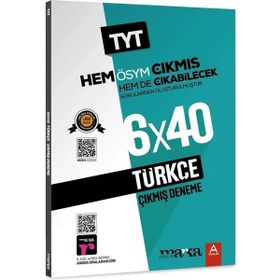 2023 Tamamı Video Çözümlü TYT Türkçe ÖSYM Çıkmış ve Çıkabilecek Sorulardan Oluşturulmuş 6 Deneme Sınavı Marka Yayınları