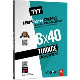 2023 Tamamı Video Çözümlü TYT Türkçe ÖSYM Çıkmış ve Çıkabilecek Sorulardan Oluşturulmuş 6 Deneme Sınavı Marka Yayınları