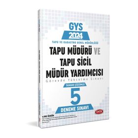 2023 Tapu Müdürü Tapu Sicil Müdür Yardımcısı GYS Tamamı Çözümlü 5 Deneme - Data Yayınları
